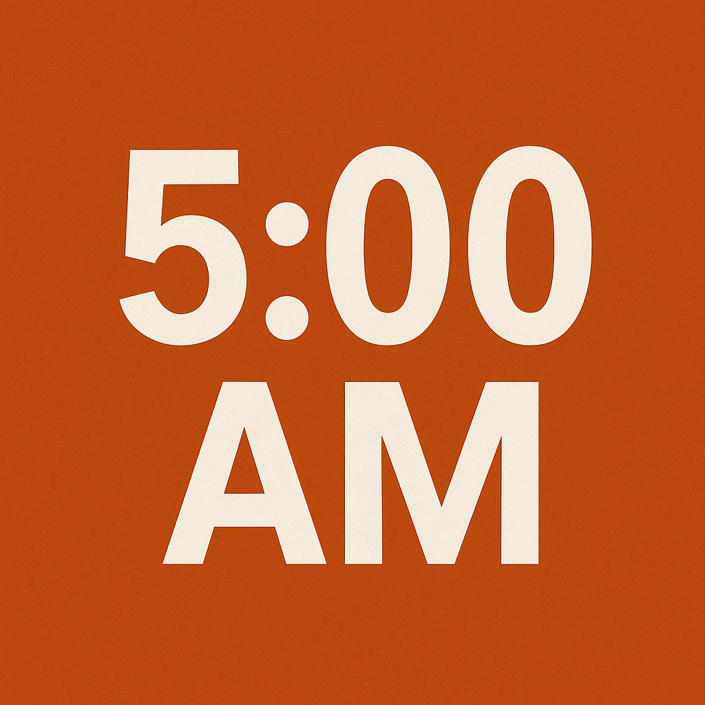 Waking Early, Living&nbsp;Fully